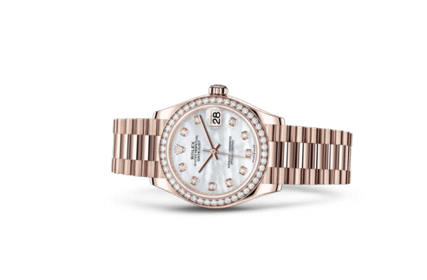 Rolex Datejust 31 Oyster 31 mm Everose gold and diamonds m278285rbr-0005