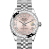Rolex Datejust 31 Oyster 31 mm Oystersteel white gold and diamonds m278344rbr-0026