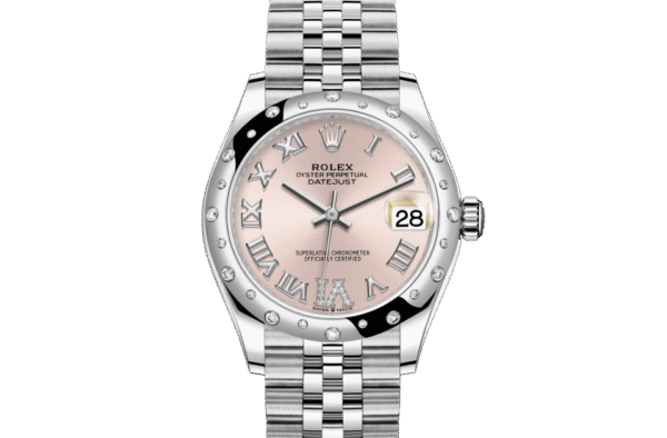 Rolex Datejust 31 Oyster 31 mm Oystersteel white gold and diamonds m278344rbr-0026