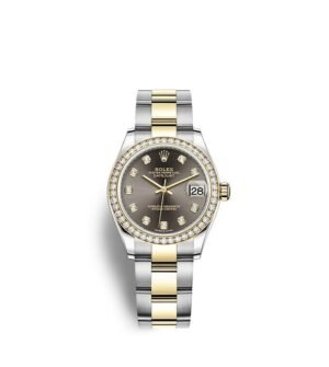 Rolex Datejust 31 Oyster 31 mm Oystersteel yellow gold and diamonds m278383rbr-0021