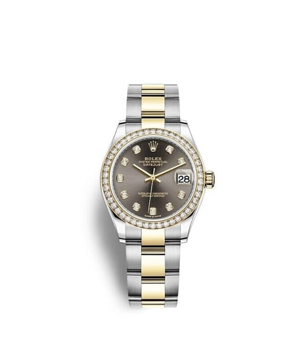 Rolex Datejust 31 Oyster 31 mm Oystersteel yellow gold and diamonds m278383rbr-0021