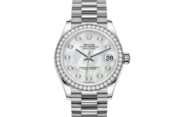 Rolex Datejust 31 Oyster 31 mm white gold and diamonds m278289rbr-0005