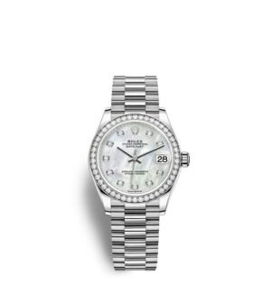 Rolex Datejust 31 Oyster 31 mm white gold and diamonds m278289rbr-0005