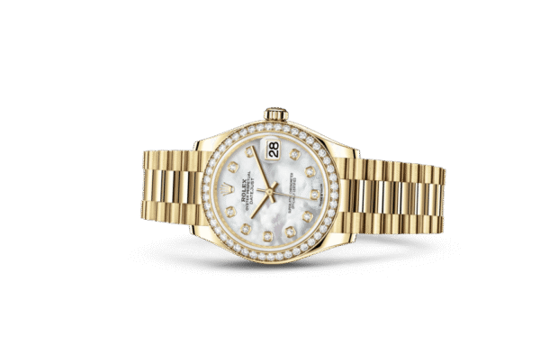 Rolex Datejust 31 Oyster 31 mm yellow gold and diamonds m278288rbr-0006