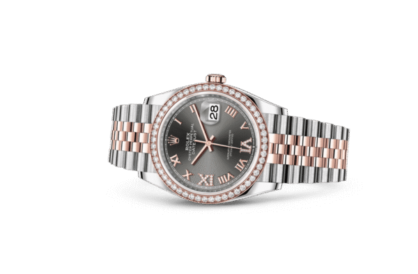 Rolex Datejust 36 Oyster 36 mm Oystersteel Everose gold and diamonds m126281rbr-0011