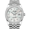 Rolex Datejust 36 Oyster 36 mm Oystersteel white gold and diamonds m126284rbr-0011