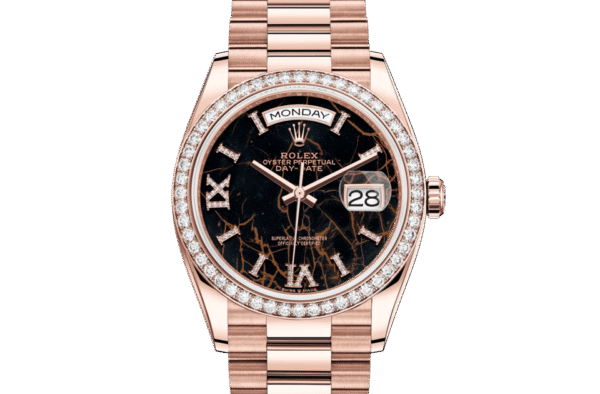 Rolex Day-Date 36 Oyster 36 mm Everose gold and diamonds m128345rbr-0044