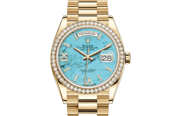 Rolex Day-Date 36 Oyster 36 mm yellow gold and diamonds m128348rbr-0037