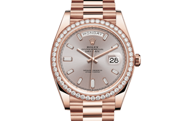 Rolex Day-Date 40 Oyster 40 mm Everose gold and diamonds m228345rbr-0007