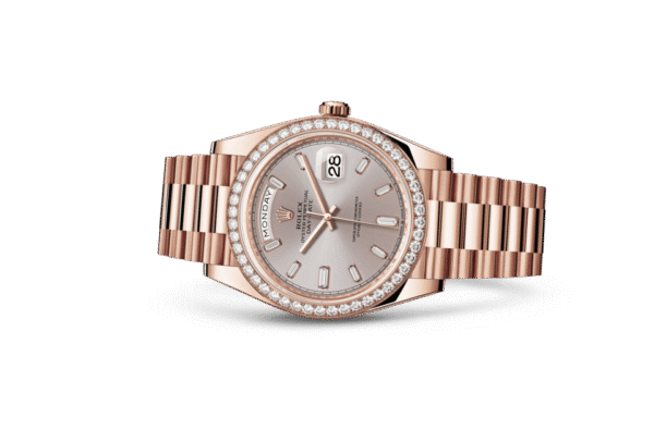 Rolex Day-Date 40 Oyster 40 mm Everose gold and diamonds m228345rbr-0007